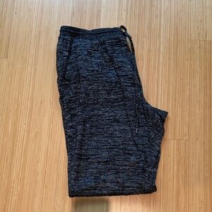 Gap Black & Grey Heathered Jogger Pants